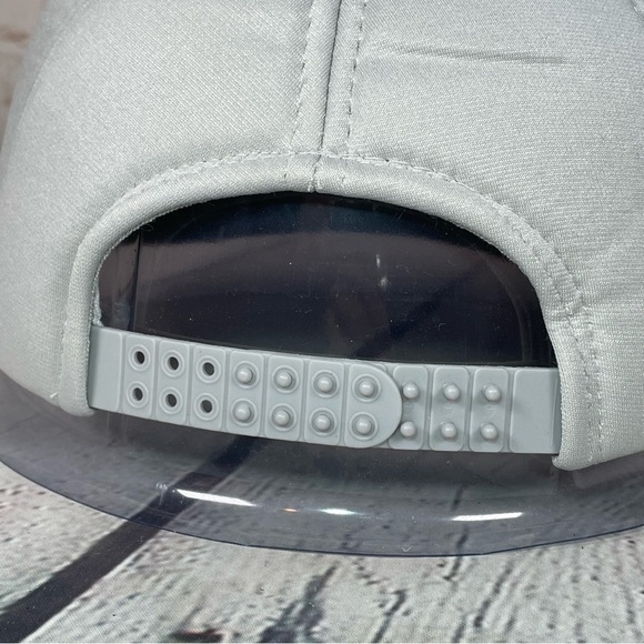 Vintage 80s Foam Lined Gray Trucker Hat Cap Snapback Adjustable - Picture 4 of 9